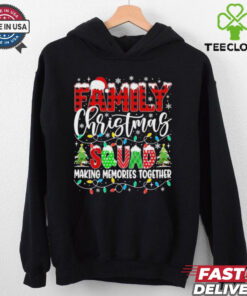 Family Christmas 2024 Matching Squad Santa Red Plaid Shirt