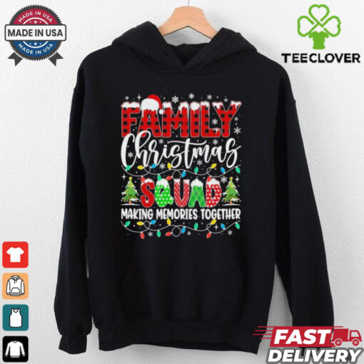 Family Christmas 2024 Matching Squad Santa Red Plaid Shirt