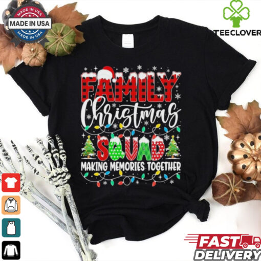 Family Christmas 2024 Matching Squad Santa Red Plaid Shirt
