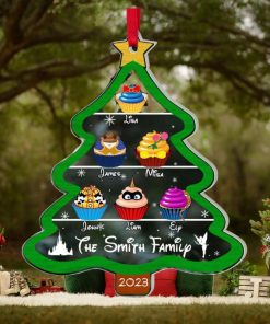 Family Christmas Tree Personalized Acrylic Ornament