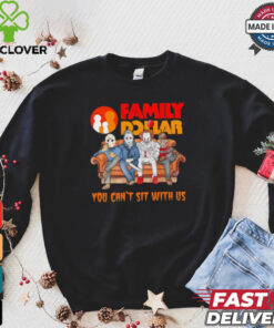 Family Dollar you can’t sit with us Voorhees Myers Pennywise and Krueger Halloween shirt 1 Family Dollar you can’t sit with us Voorhees Myers Pennywise and Krueger Halloween shirt