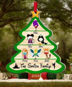 Family Glass Tree Personalized Acrylic Ornament