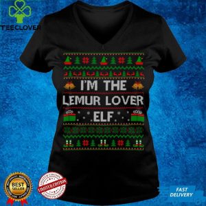 Family Matching Ugly I'm The Lemur Lover Elf Christmas Sweatshirt