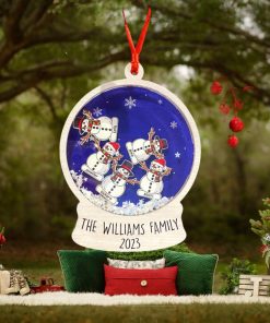 Family Personalized Christmas Shaker Ornament Gift For Family Christmas Gift