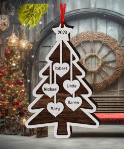 Family Personalized Wood Ornament Gift For Family Christmas Gift Family Ornament