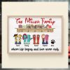 Little Bit Crazy And A Whole Lot Of Love Personalized Family Canvas Print