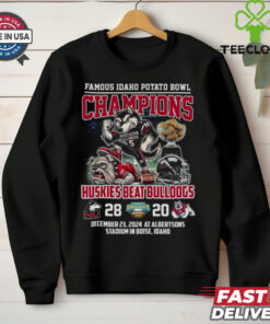 Famous Idaho Potato Bowl Champions Huskies Beat Bulldogs T Shirt