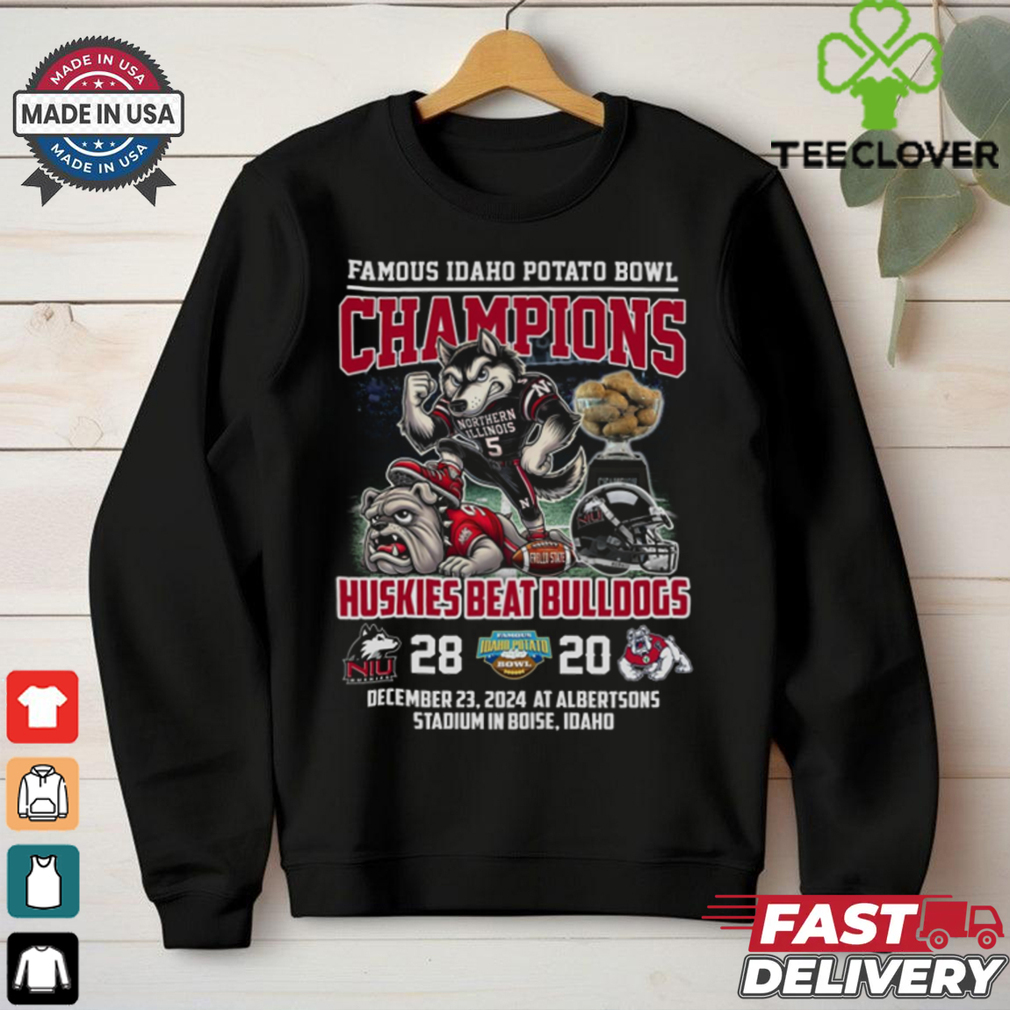 Famous Idaho Potato Bowl Champions Huskies Beat Bulldogs T Shirt Famous Idaho Potato Bowl Champions Huskies Beat Bulldogs T Shirt