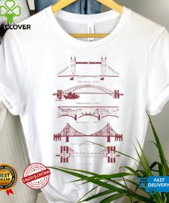 Famous tower bridges London Harbour Bridge Sydney shirt