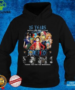 Fan made 25 Years 1997 2022 One Piece Signatures Thank You For The Memories Shirt