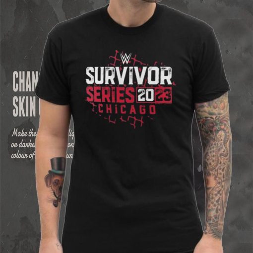 Fanatics Branded Black WWE Survivor Series 2023 Chain Link Fence T Shirt