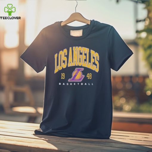 Fanatics Branded Heather Charcoal Los Angeles Lakers Foul Trouble Snow Wash Raglan Pullover shirt