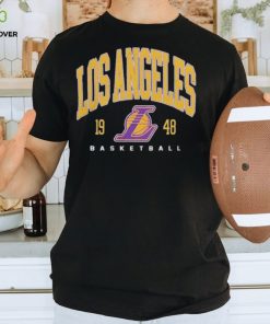 Fanatics Branded Heather Charcoal Los Angeles Lakers Foul Trouble Snow Wash Raglan Pullover shirt