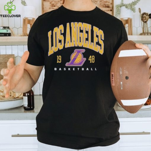 Fanatics Branded Heather Charcoal Los Angeles Lakers Foul Trouble Snow Wash Raglan Pullover shirt