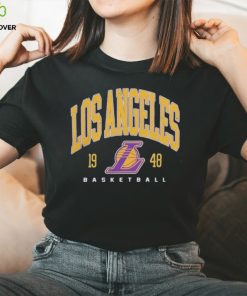 Fanatics Branded Heather Charcoal Los Angeles Lakers Foul Trouble Snow Wash Raglan Pullover shirt