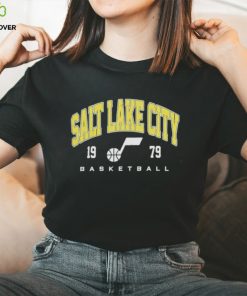 Fanatics Branded Heather Charcoal Utah Jazz Foul Trouble Snow Wash Raglan Pullover shirt