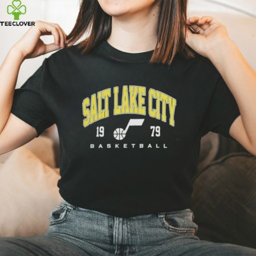 Fanatics Branded Heather Charcoal Utah Jazz Foul Trouble Snow Wash Raglan Pullover shirt