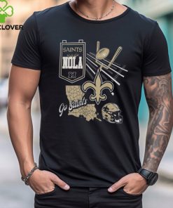 Fanatics Branded New Orleans Saints Split Zone Black T Shirt