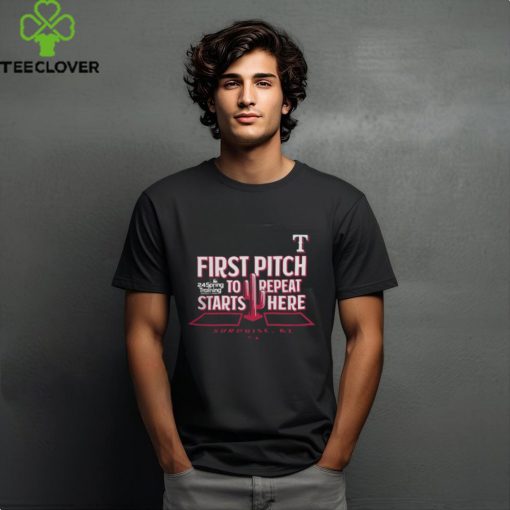 Fanatics Branded Royal Texas Rangers 2024 MLB Spring Training The First Pitch T Shirt