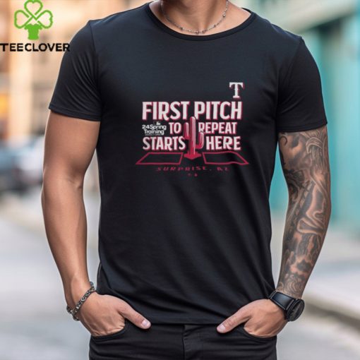 Fanatics Branded Royal Texas Rangers 2024 MLB Spring Training The First Pitch T Shirt