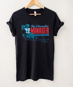 Fanatics Branded Skip Schumaker Black Miami Marlins 2023 NL Manager of the Year T Shirt