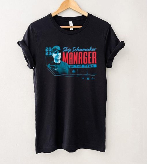 Fanatics Branded Skip Schumaker Black Miami Marlins 2023 NL Manager of the Year T Shirt