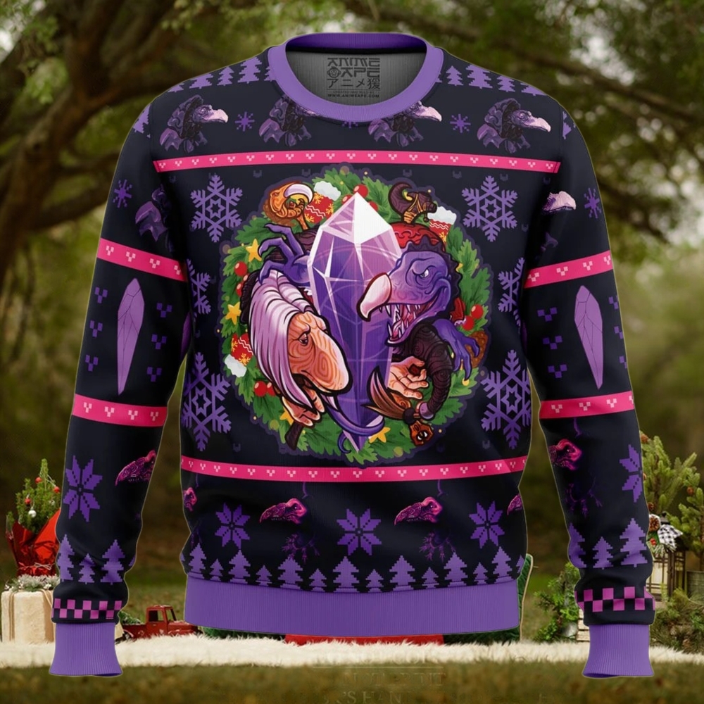Fantasy Puppet Christmas Dark Crystal Ugly Christmas Sweater Fantasy Puppet Christmas Dark Crystal Ugly Christmas Sweater