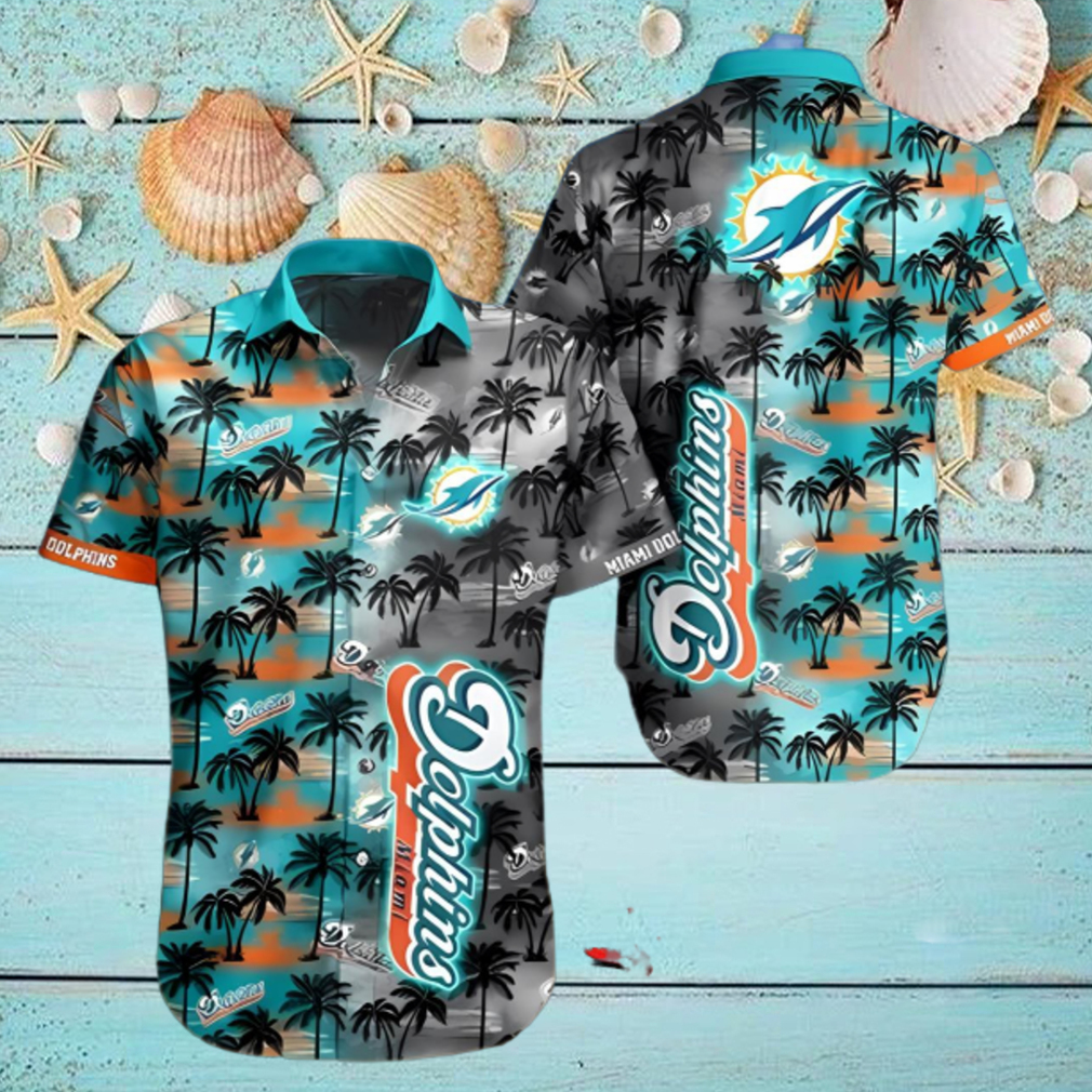 Tropical Coconut NFL Miami Dolphins Hawaiian Shirt Tropical Coconut NFL Miami Dolphins Hawaiian Shirt