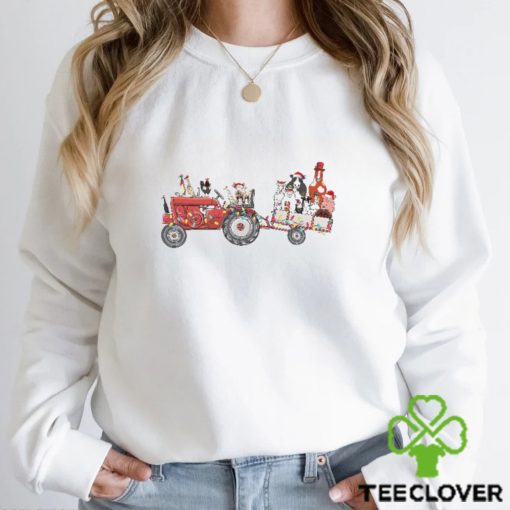 Farm Animals Truck Christmas Sweathoodie, sweater, longsleeve, shirt v-neck, t-shirt