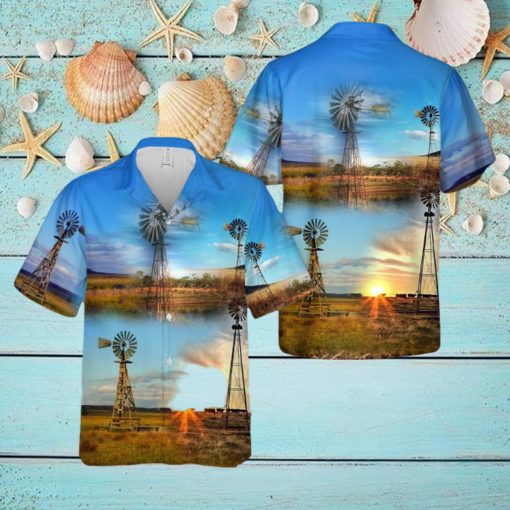 Farm Windmill Hawaiian Shirt Aloha Summer