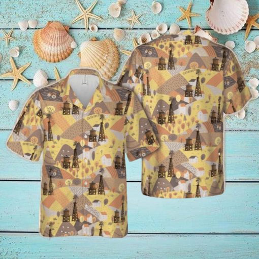 Farm Windmill and Water Tank Hawaiian Shirt Men Women Gift Summer