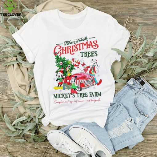 Farm fresh Christmas trees Mickey’s tree farm retro hoodie, sweater, longsleeve, shirt v-neck, t-shirt