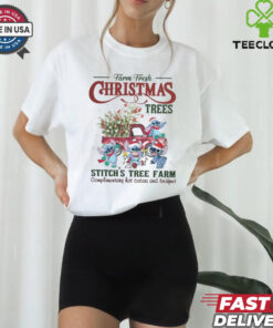 Farm fresh christmas trees stitch tree farm shirt