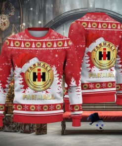 Farmall Logo Wearing Santa Hat Christmas Gift Ugly Christmas Sweater Christmas Gift Ideas 1 Farmall Logo Wearing Santa Hat Christmas Gift Ugly Christmas Sweater Christmas Gift Ideas
