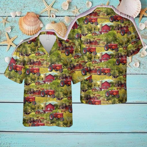 Farmall M with Sheppard Diesel Conversion Tractor Hawaiian Shirt Unisex Fans Gift