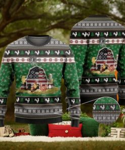 Farming Chickens Ugly Christmas Sweater For Men & Women