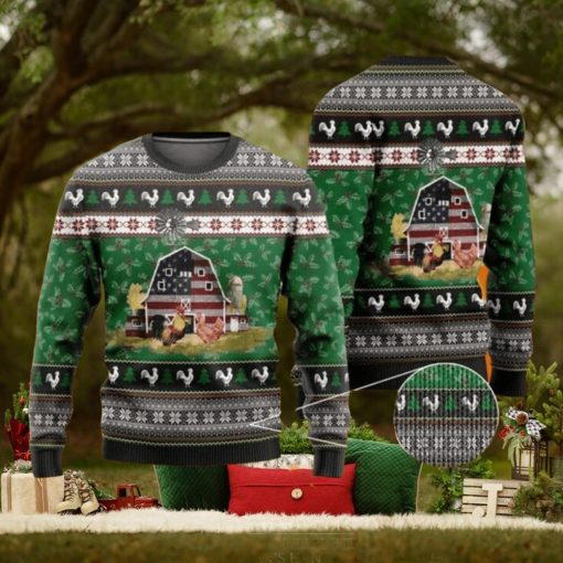 Farming Chickens Ugly Christmas Sweater For Men & Women