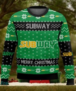 Fast Food Subway All Over Printed Ugly Christmas Sweater 2023 Christmas Gift Ideas Holiday Gift