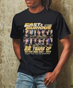 Fast & Furious 10 Films 22 Years Of The Fast Saga 2001 – 2023 Thank You For The Memories T Shirt 1 Fast & Furious 10 Films 22 Years Of The Fast Saga 2001 – 2023 Thank You For The Memories T Shirt
