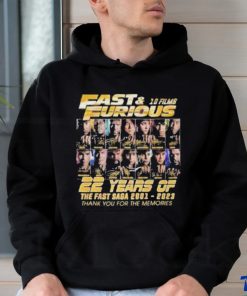 Fast & Furious 10 Films 22 Years Of The Fast Saga 2001 – 2023 Thank You For The Memories T Shirt 3 Fast & Furious 10 Films 22 Years Of The Fast Saga 2001 – 2023 Thank You For The Memories T Shirt