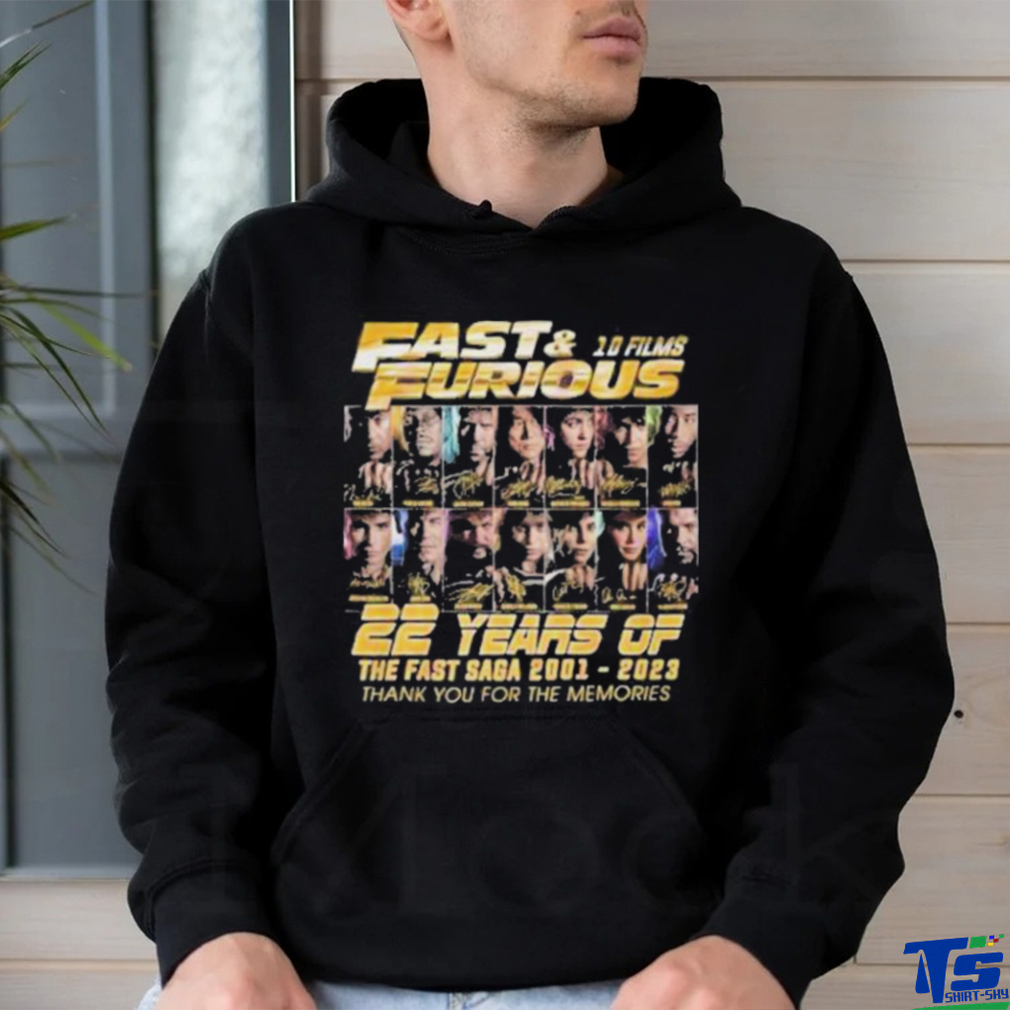 Fast & Furious 10 Films 22 Years Of The Fast Saga 2001 – 2023 Thank You For The Memories T Shirt Fast & Furious 10 Films 22 Years Of The Fast Saga 2001 – 2023 Thank You For The Memories T Shirt