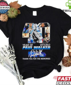 Fast and Furious 40 Years of Paul Walker thank you for the memories signature shirt