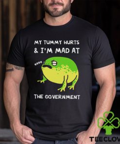 Fat Frog my tummy hurts and I’m mad at the government art shirt 1 Fat Frog my tummy hurts and I’m mad at the government art shirt