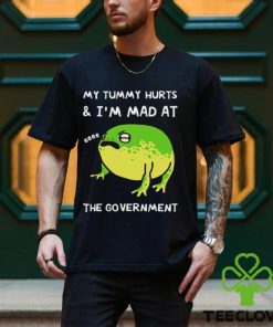 Fat Frog my tummy hurts and I’m mad at the government art shirt 3 Fat Frog my tummy hurts and I’m mad at the government art shirt