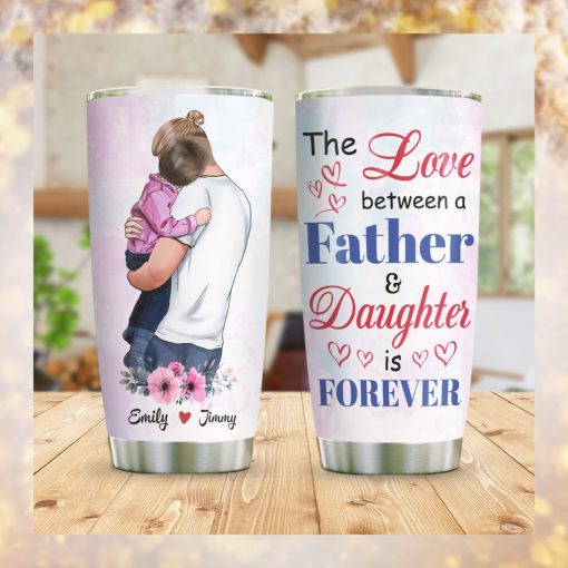 Father Daughter Forever Personalized Tumbler