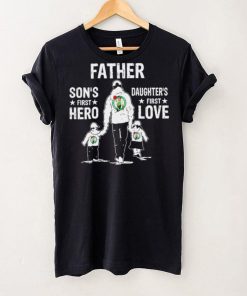 Father son’s first hero daughter’s first love Boston Celtics basketball logo hoodie, sweater, longsleeve, shirt v-neck, t-shirt