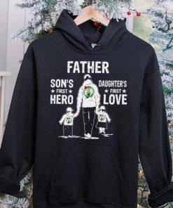 Father son’s first hero daughter’s first love Boston Celtics basketball logo hoodie, sweater, longsleeve, shirt v-neck, t-shirt