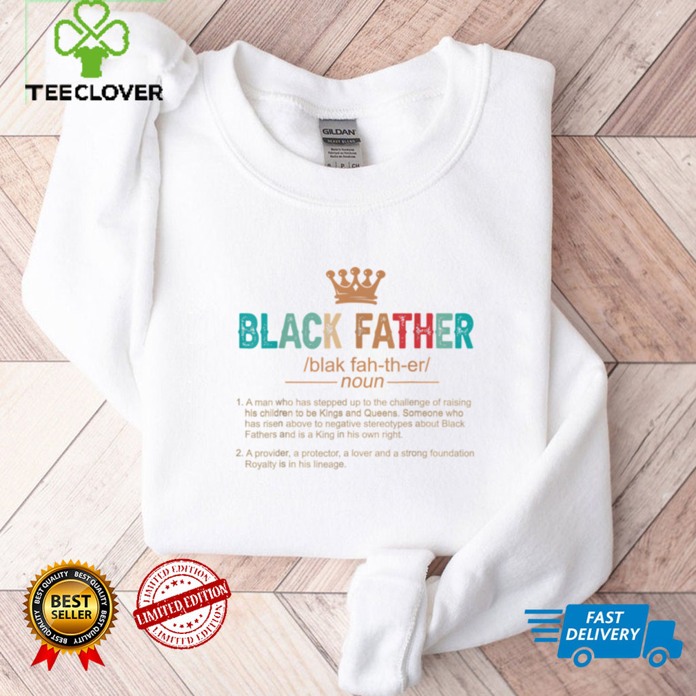 Father's Day Black Father Noun Definition African American T Shirt