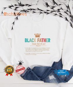 Father's Day Black Father Noun Definition African American T Shirt