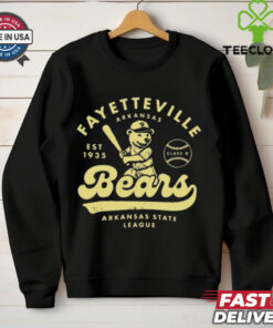 Fayetteville Bears Arkansas Vintage Defunct Baseball Teams Shirt